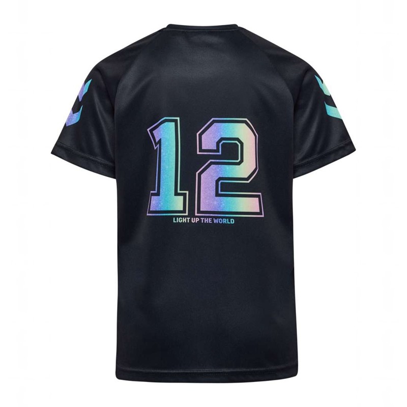 T Shirts Hummel Shimmer S/S Enfant Noir | 978435-063