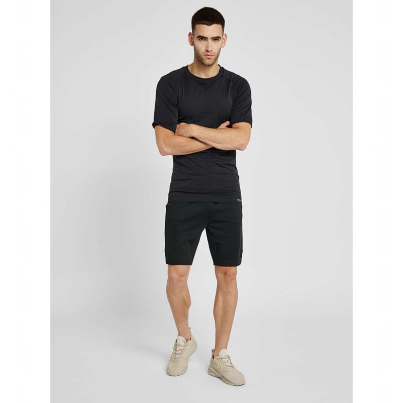 T Shirts Hummel Stroke Seamless Homme Noir | 725556-803
