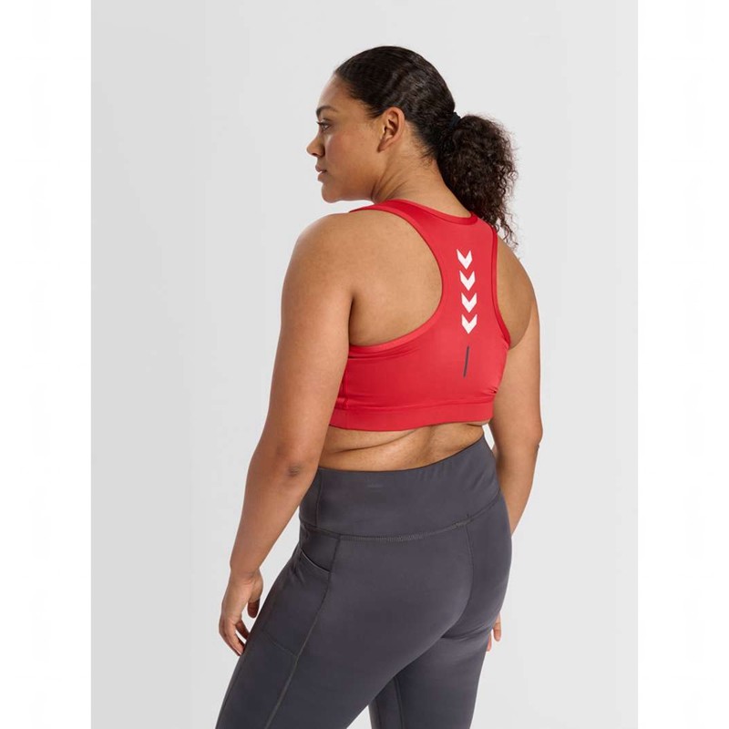 T Shirts Hummel Te Curvy Plus Femme Rouge | 383341-291