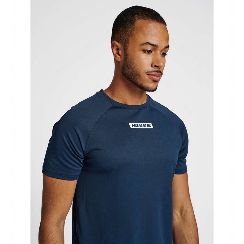 T Shirts Hummel Te Tihalt Homme Bleu | 931089-421