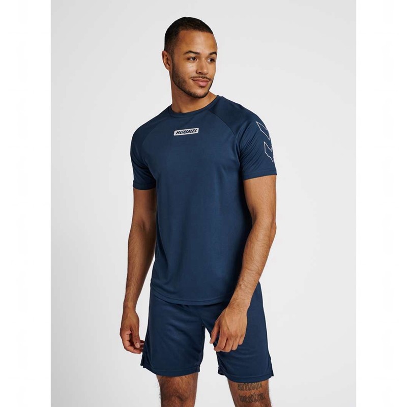 T Shirts Hummel Te Tihalt Homme Bleu | 931089-421