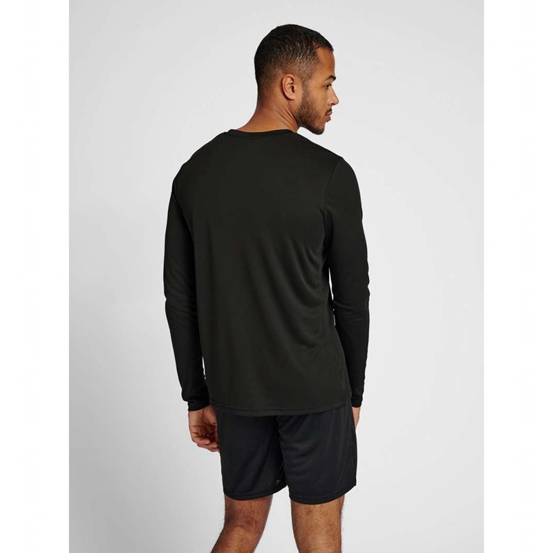 T Shirts Hummel Te Tihalt L/S Homme Noir | 034100-129