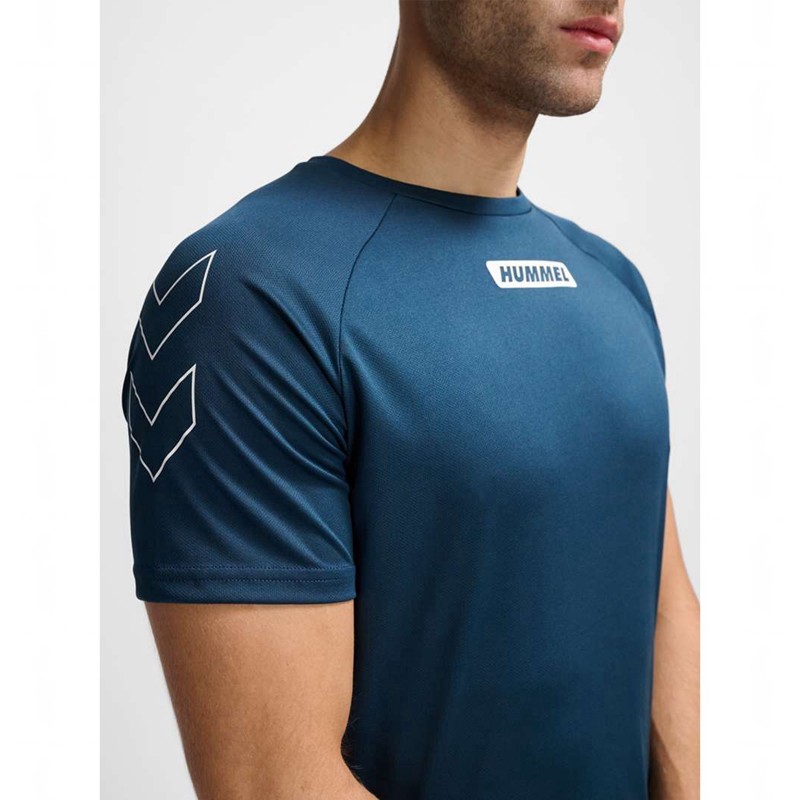 T Shirts Hummel Te Topaz Homme Bleu | 641514-990