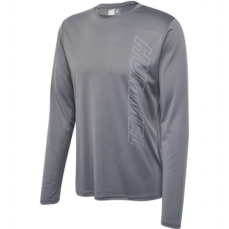 T Shirts Hummel Te Topaz L/S Homme Grise | 495673-681