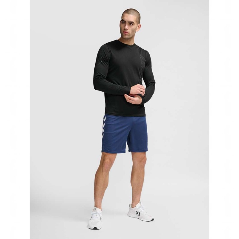 T Shirts Hummel Te Topaz L/S Homme Noir | 038833-890