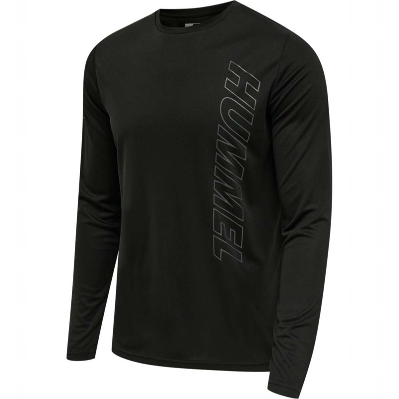 T Shirts Hummel Te Topaz L/S Homme Noir | 038833-890