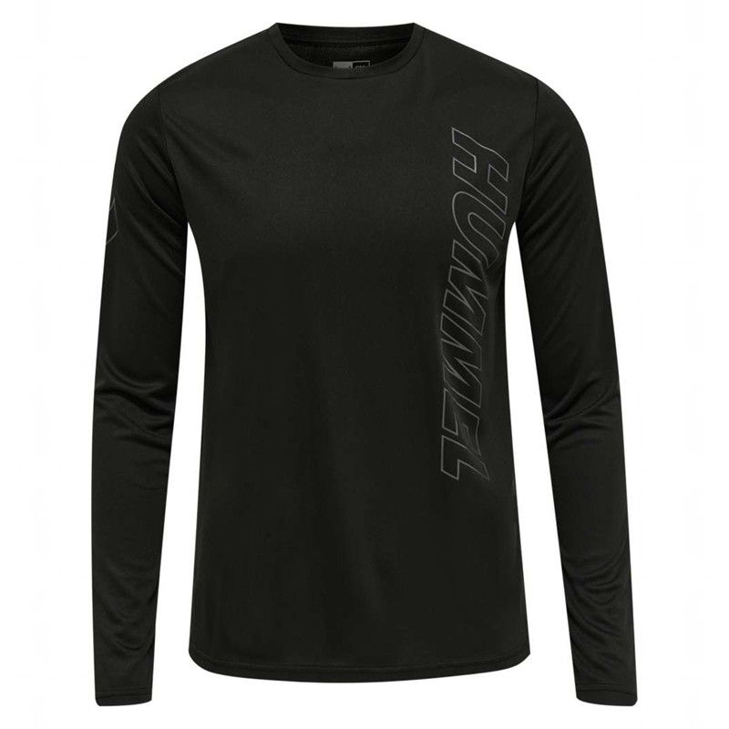 T Shirts Hummel Te Topaz L/S Homme Noir | 038833-890