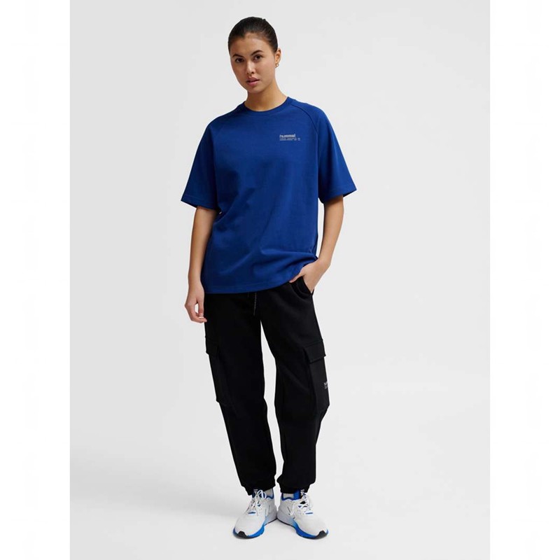 T Shirts Hummel Tech Loose Femme Bleu | 770478-682