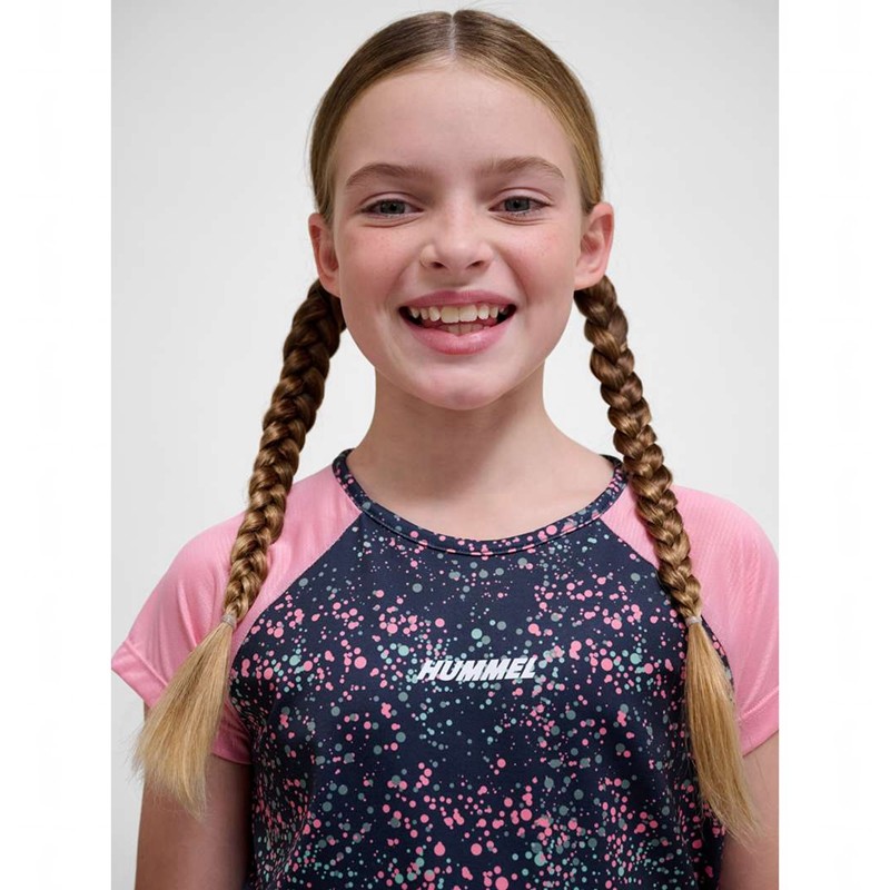 T Shirts Hummel Tessa S/S Enfant Rose | 094658-929