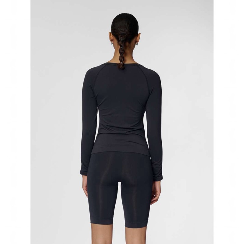 T Shirts Hummel Tif Seamless L/S Femme Noir | 995849-274