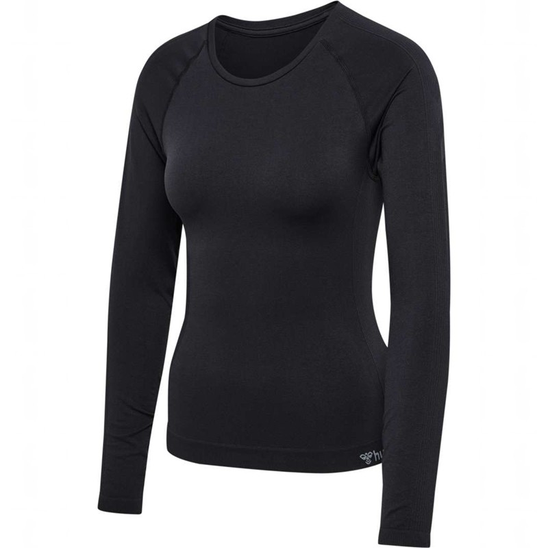 T Shirts Hummel Tif Seamless L/S Femme Noir | 995849-274