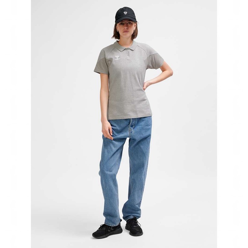 T Shirts Hummel Travel Polo Femme Grise | 577292-411