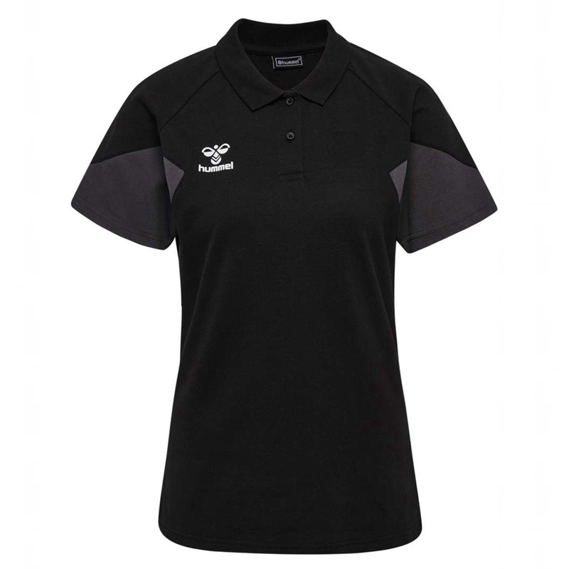 T Shirts Hummel Travel Polo Femme Noir | 603564-085