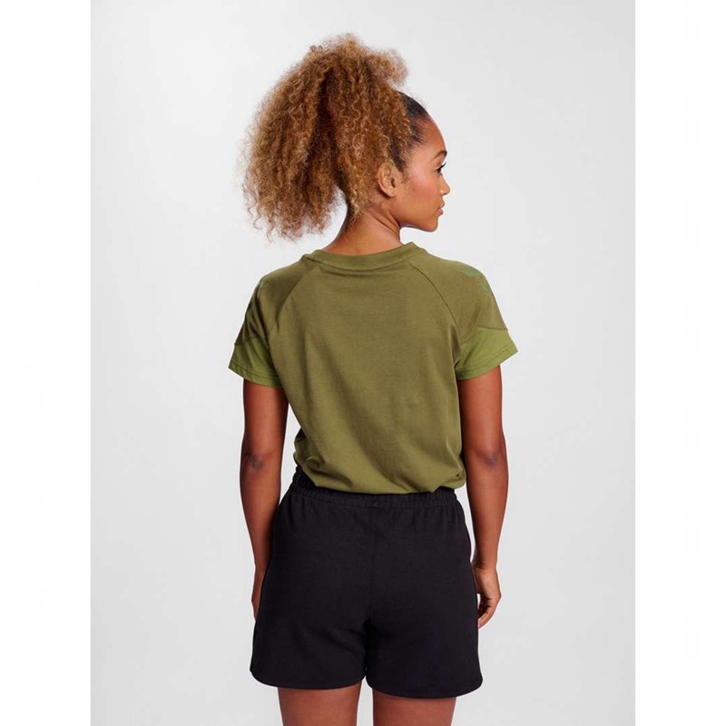 T Shirts Hummel Travel S/S Femme Vert Olive | 003745-051