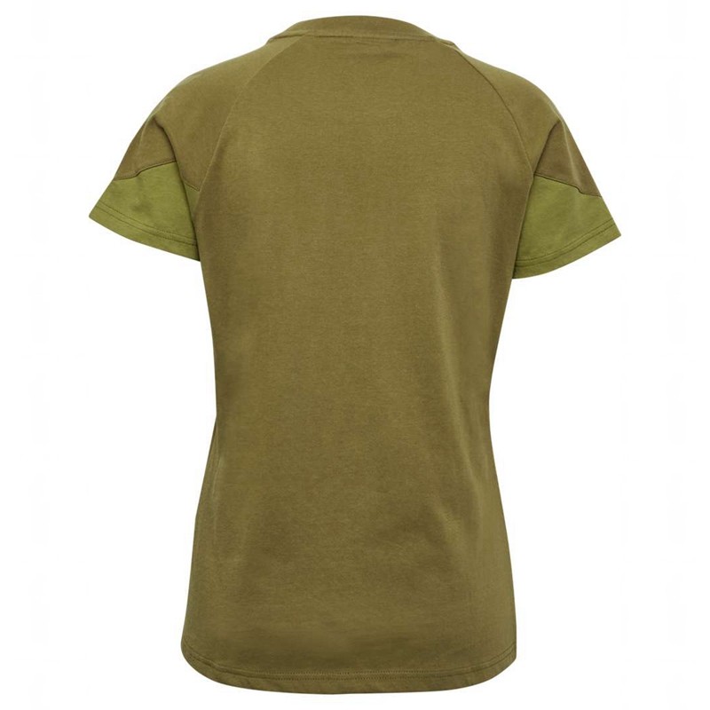 T Shirts Hummel Travel S/S Femme Vert Olive | 003745-051
