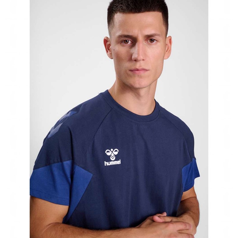 T Shirts Hummel Travel S/S Homme Bleu Marine | 547910-019