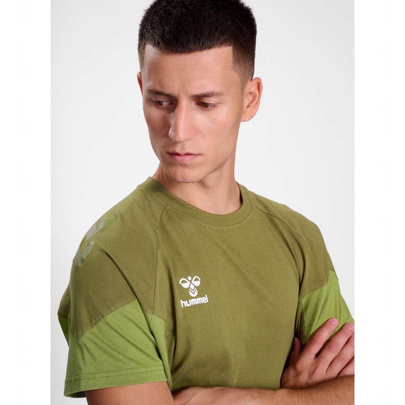 T Shirts Hummel Travel S/S Homme Vert Olive | 546825-675