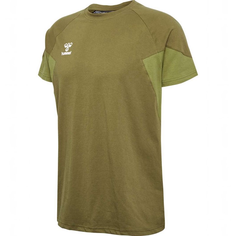 T Shirts Hummel Travel S/S Homme Vert Olive | 546825-675
