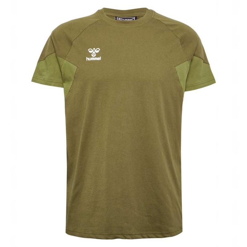 T Shirts Hummel Travel S/S Homme Vert Olive | 546825-675