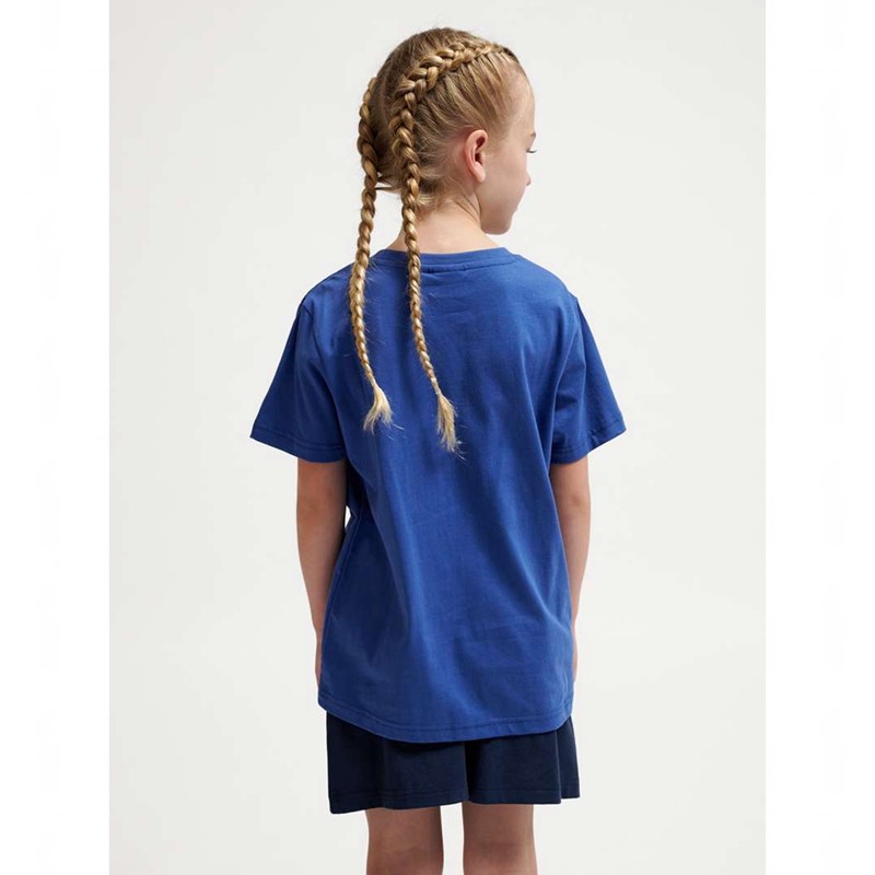 T Shirts Hummel Trelle S/S Enfant Bleu | 514145-852