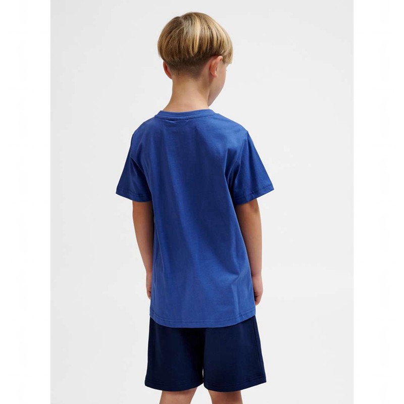 T Shirts Hummel Trelle S/S Enfant Bleu | 514145-852
