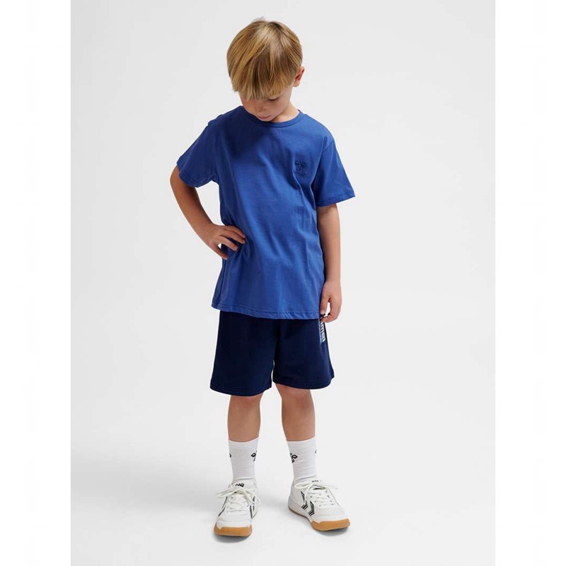 T Shirts Hummel Trelle S/S Enfant Bleu | 514145-852
