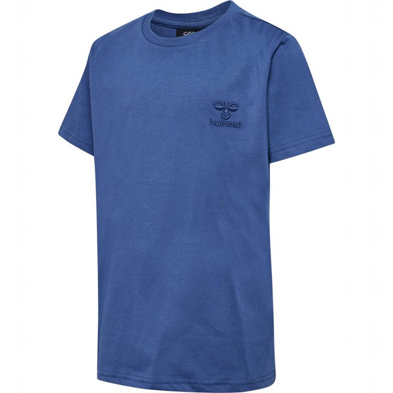 T Shirts Hummel Trelle S/S Enfant Bleu | 514145-852