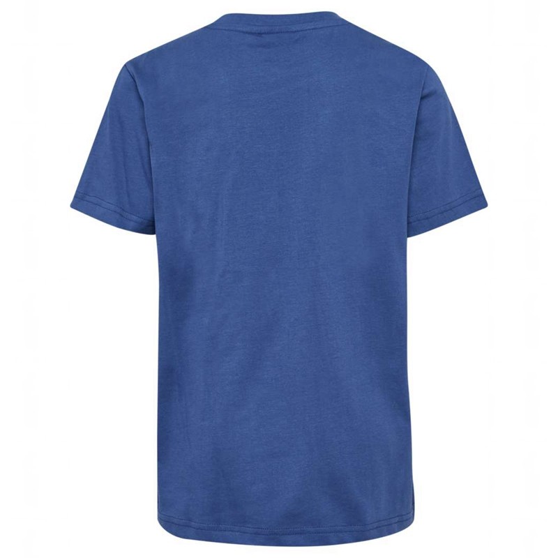 T Shirts Hummel Trelle S/S Enfant Bleu | 514145-852