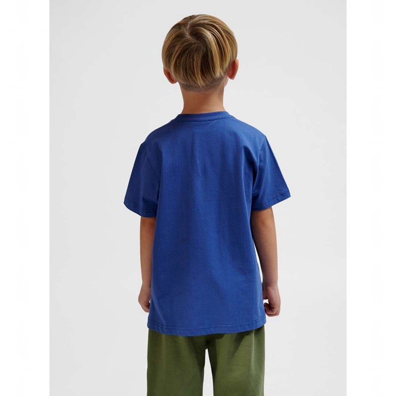 T Shirts Hummel Tres S/S Enfant Bleu | 770067-249
