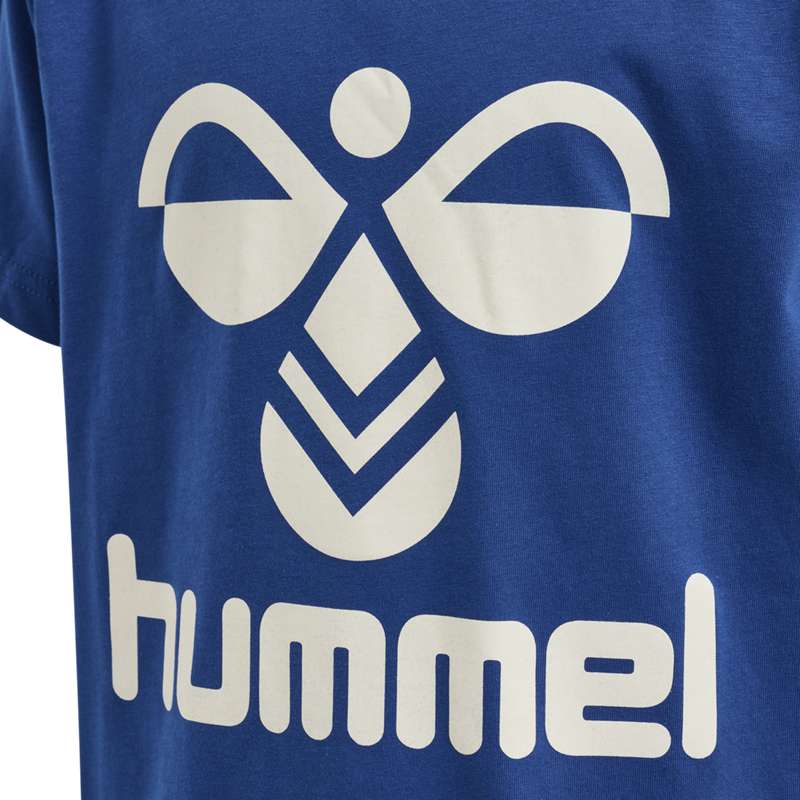 T Shirts Hummel Tres S/S Enfant Bleu | 982961-676