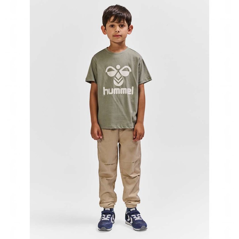T Shirts Hummel Tres S/S Enfant Grise | 800142-519