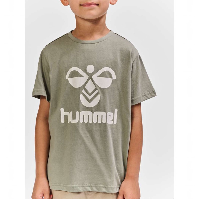 T Shirts Hummel Tres S/S Enfant Grise | 800142-519