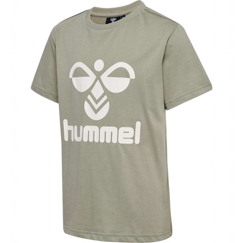 T Shirts Hummel Tres S/S Enfant Grise | 800142-519