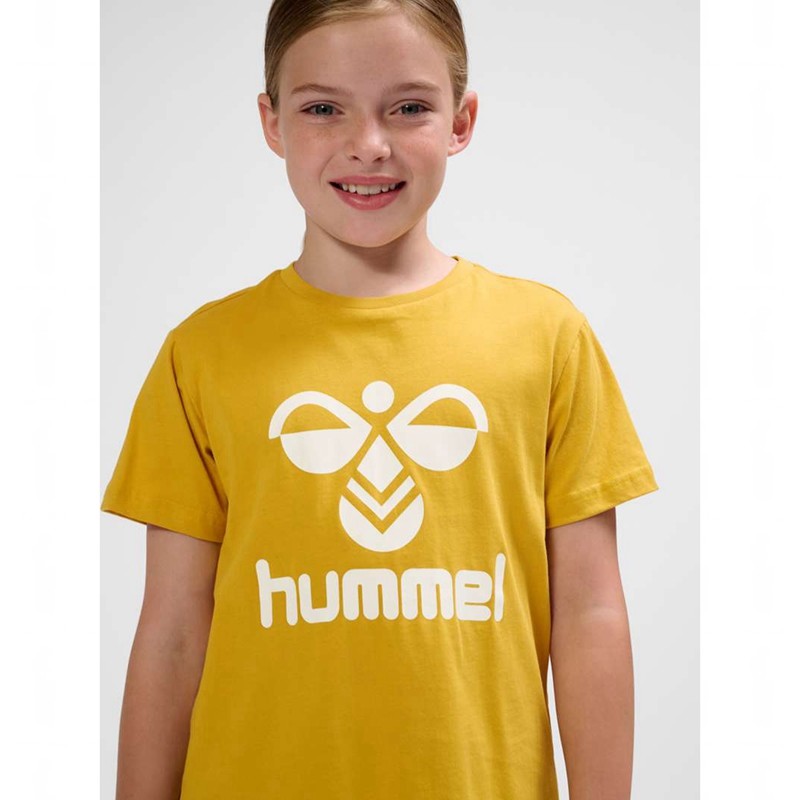 T Shirts Hummel Tres S/S Enfant Jaune | 112012-814