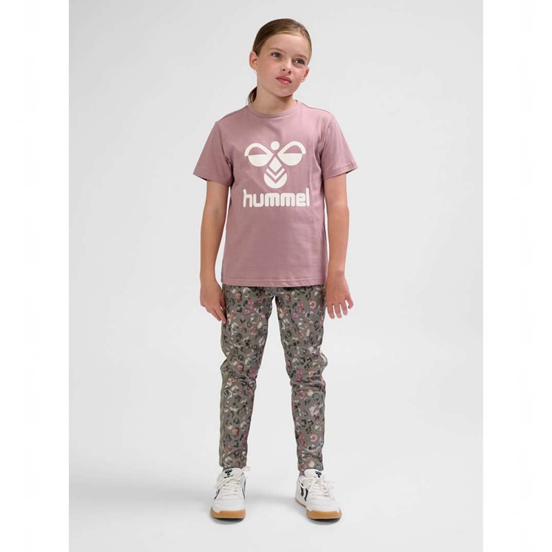 T Shirts Hummel Tres S/S Enfant Rose | 552477-916
