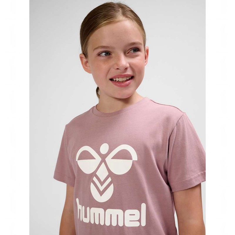 T Shirts Hummel Tres S/S Enfant Rose | 552477-916