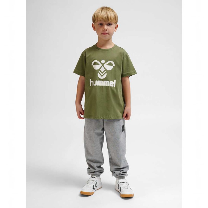 T Shirts Hummel Tres S/S Enfant Vert Olive | 509120-422