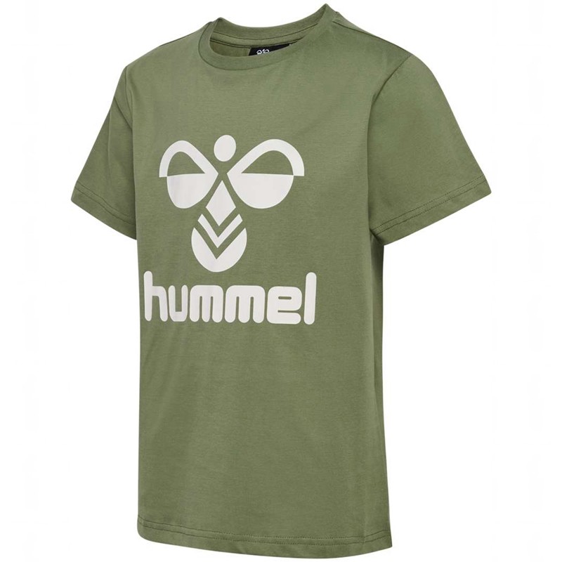 T Shirts Hummel Tres S/S Enfant Vert Olive | 509120-422