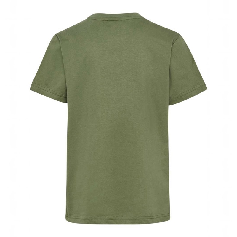 T Shirts Hummel Tres S/S Enfant Vert Olive | 509120-422