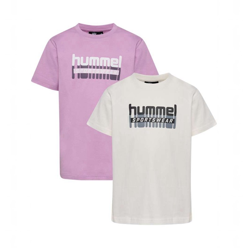 T Shirts Hummel Tukas S/S 2-pack Enfant Rose | 297584-191