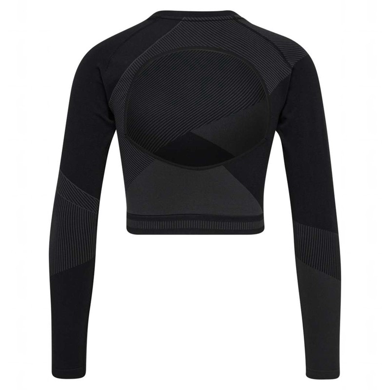 T Shirts Hummel Unity Seamless Crop L/S Femme Noir | 590172-452