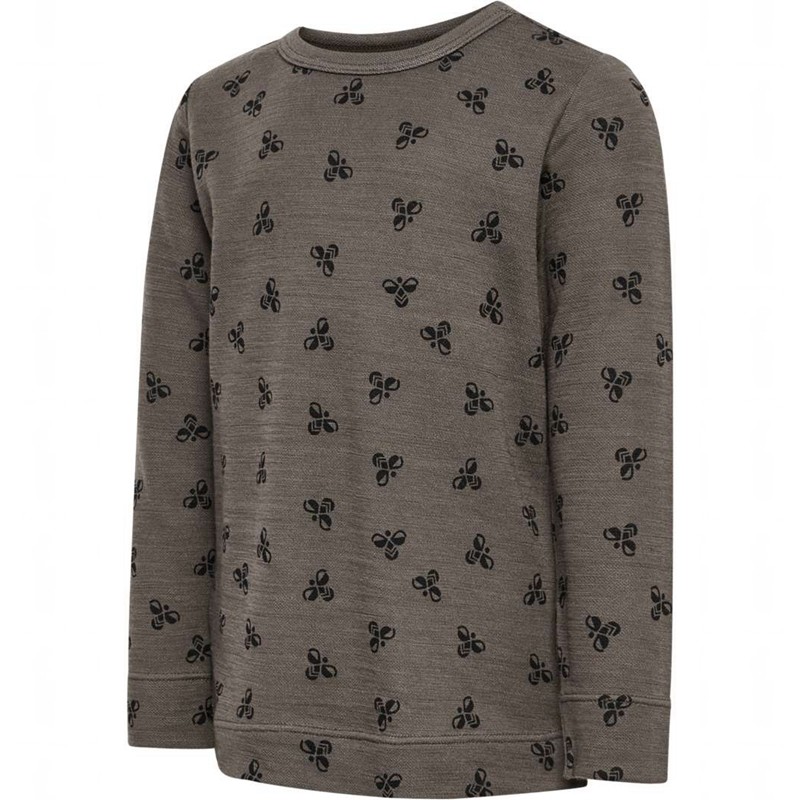 T Shirts Hummel Vilmo Ls Enfant Marron | 280966-513