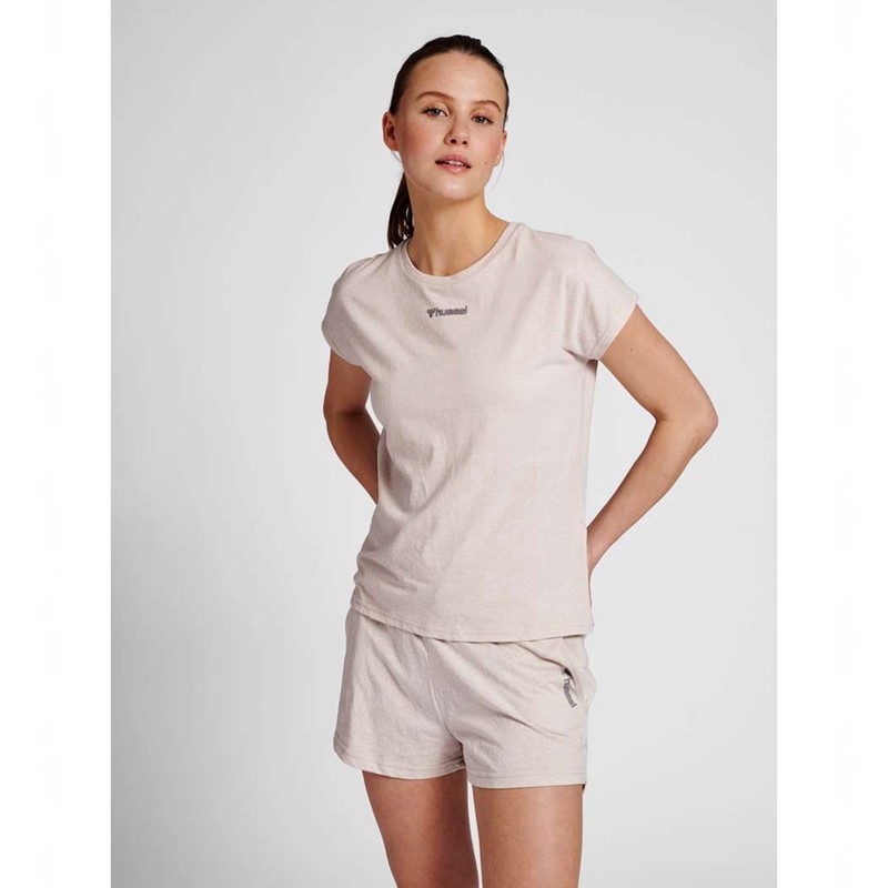 T Shirts Hummel Zandra Femme Rose | 447824-508