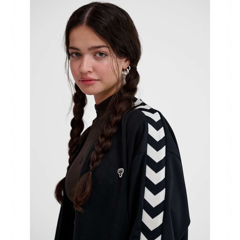 Vestes Hummel Archive Regular Poly Zip Femme Noir | 629042-439