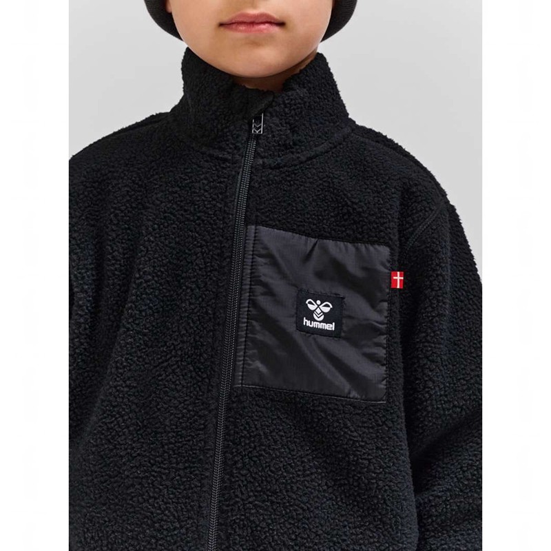 Vestes Hummel Atlas Fleece Zip Enfant Noir | 059002-974