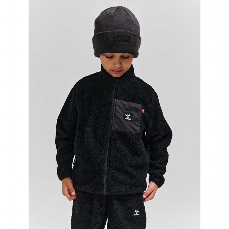 Vestes Hummel Atlas Fleece Zip Enfant Noir | 059002-974