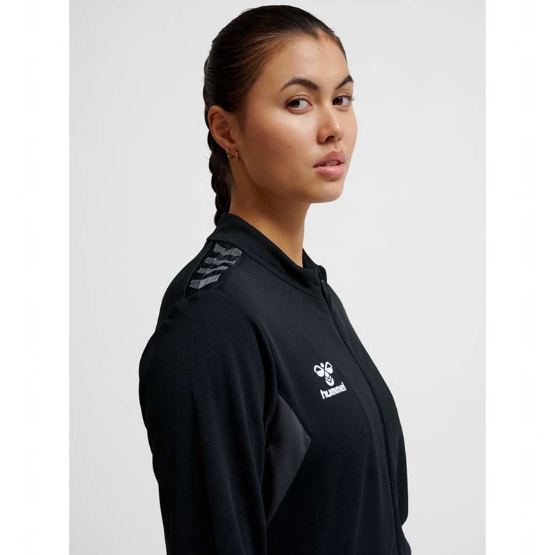 Vestes Hummel Authentic Pl Zip Femme Noir | 684794-387