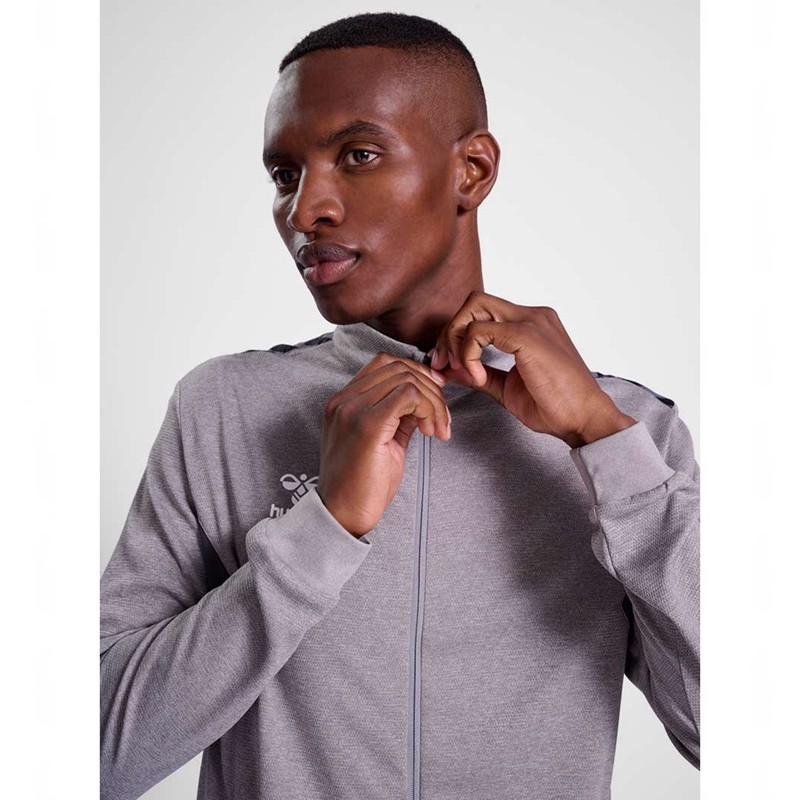 Vestes Hummel Authentic Pl Zip Homme Grise | 493858-446