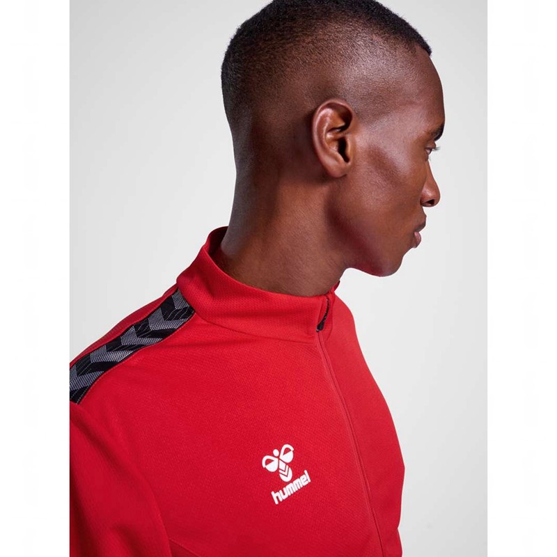 Vestes Hummel Authentic Pl Zip Homme Rouge | 157918-598