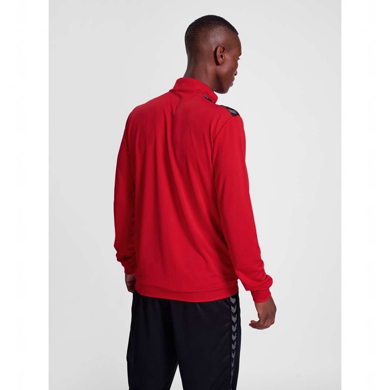 Vestes Hummel Authentic Pl Zip Homme Rouge | 157918-598